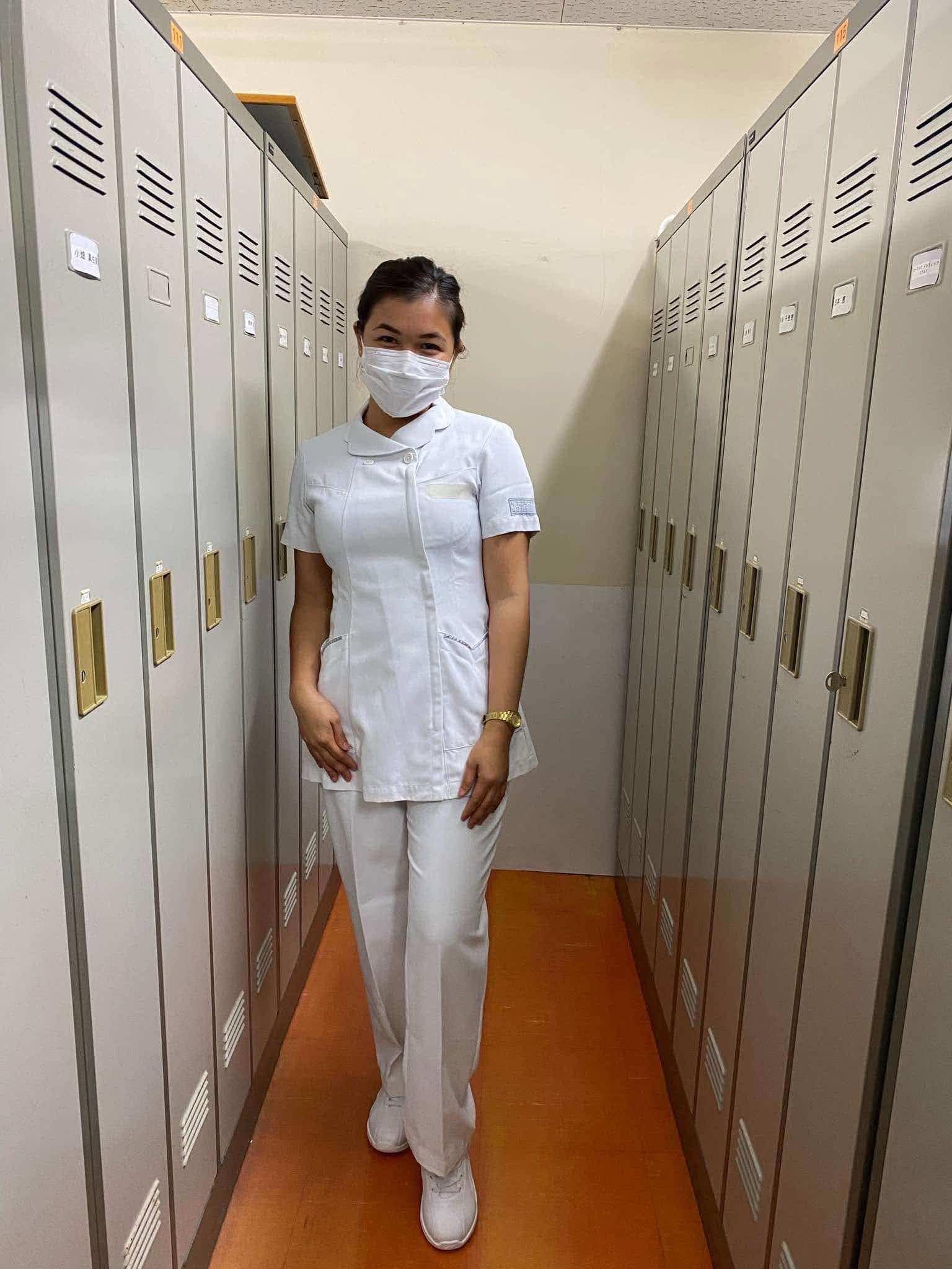 Elderly care professional in uniform